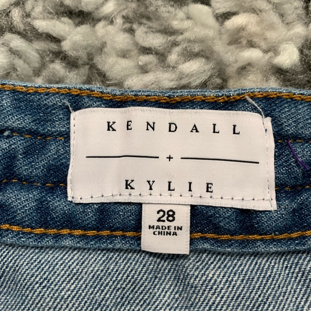 Kendall & Kylie ๐ฏ% Cotton Denim Button Down Skirt size 28 - Picture 10 of 16